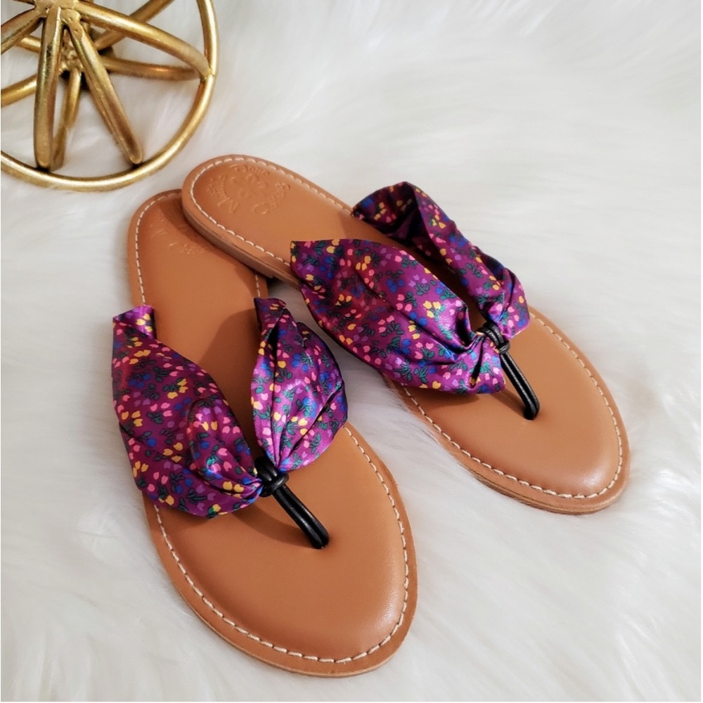Matilda Jane Purple‎ Brilliant Daydream Toes in the Sand Sandals  Sz 7 NWT